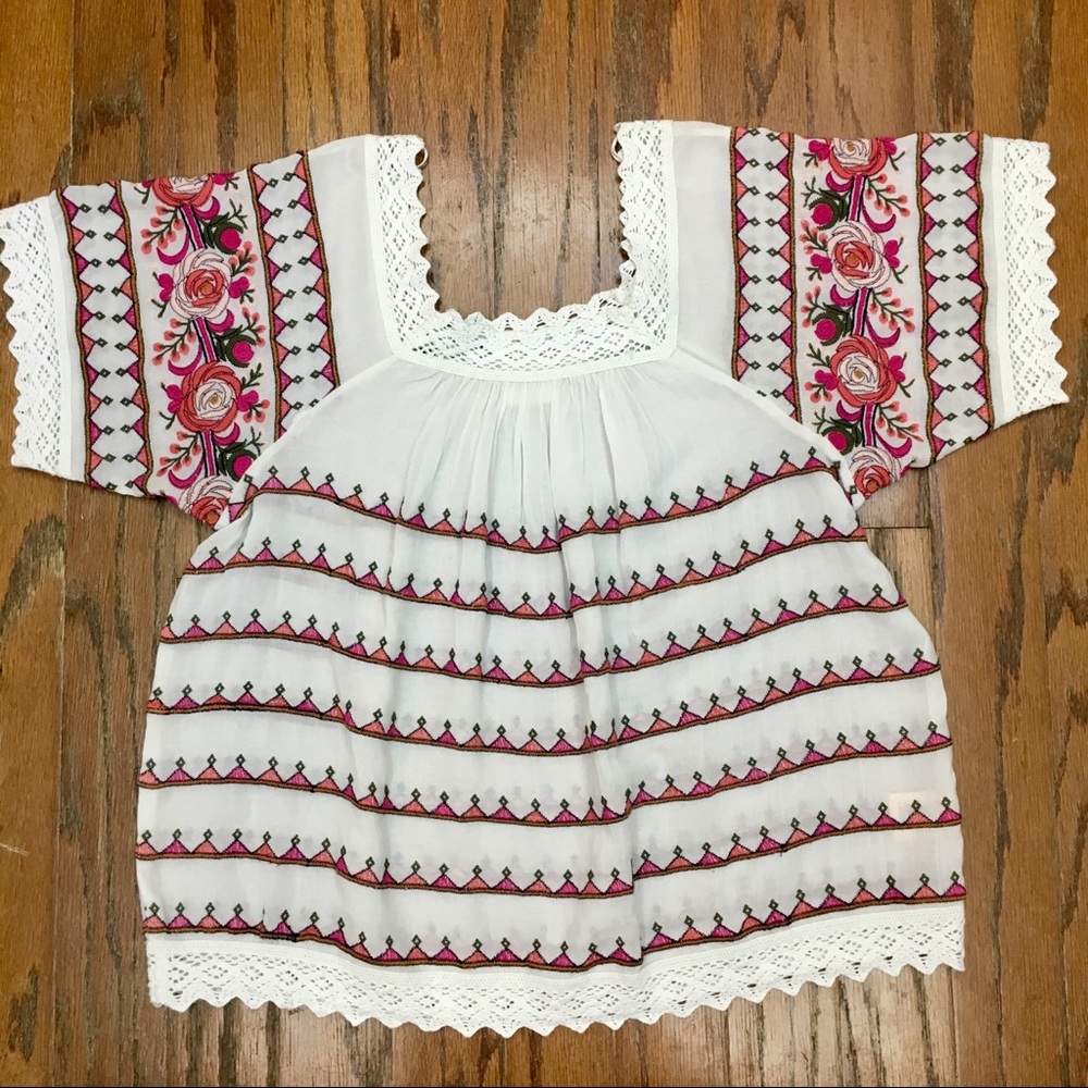Anthropologie Maeve Embroidered Peasant Top - Picture 2 of 8